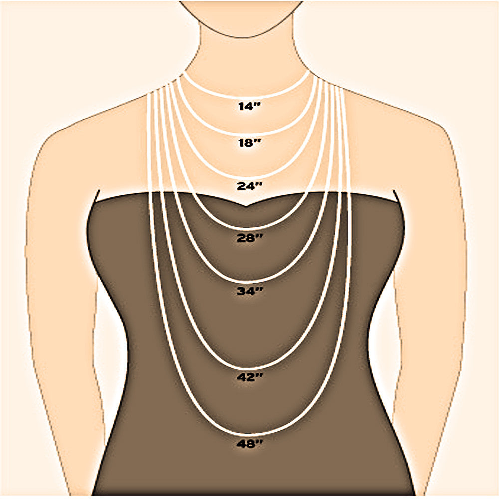 Most Flattering Lengths for Necklaces