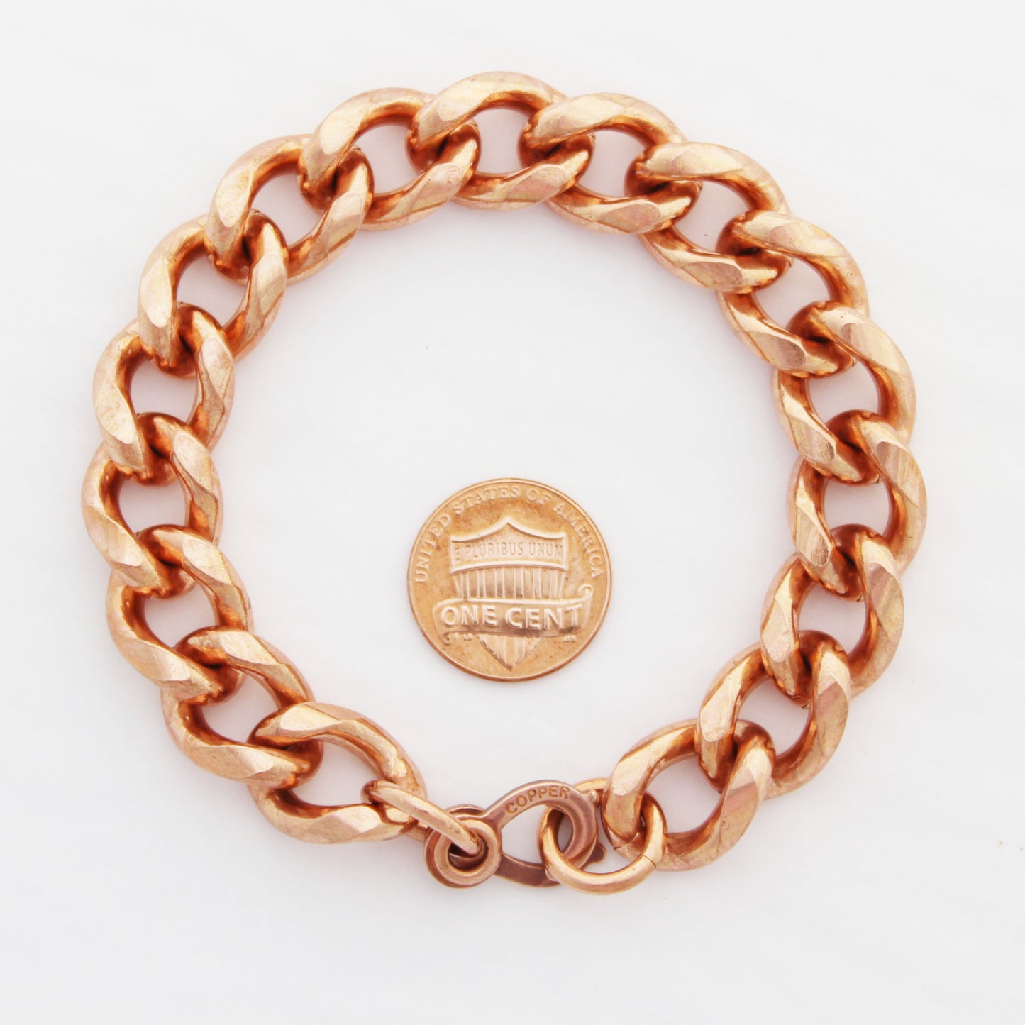 Copper Curb Chain Bracelet Extra Bold 13mm Pure Copper Bracelet Chain All Sizes Copper Hook Clasp