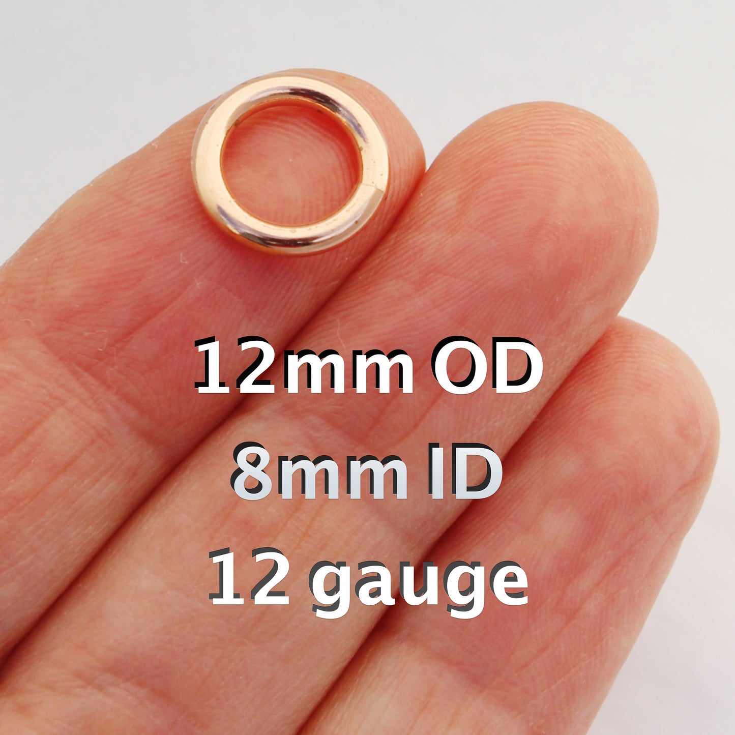 Heavy Duty 12 Gauge Copper Jump Rings JSR12x Solid Copper Jewelry Findings Copper Ring 10-Pack