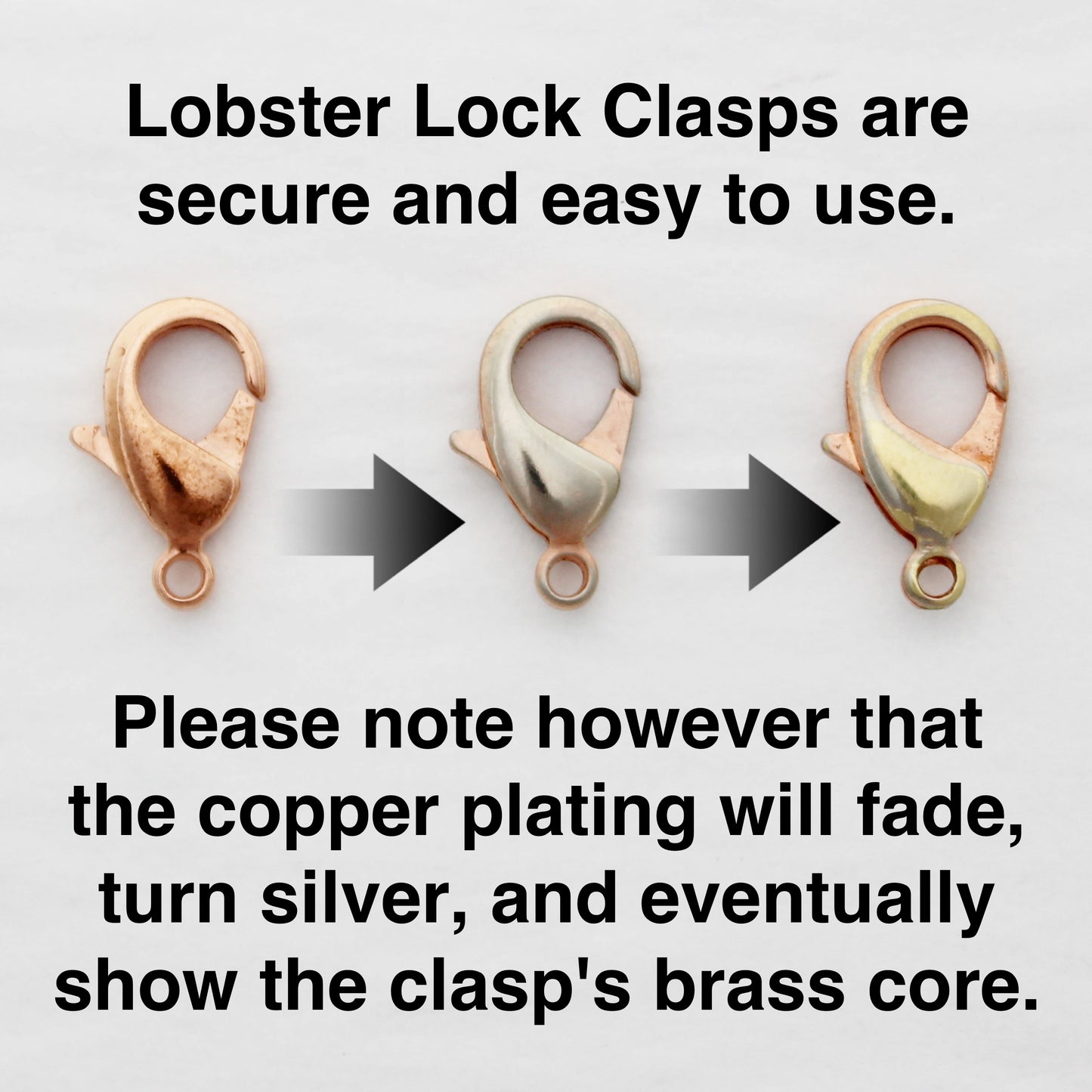 Copper Curb Chain Bracelet Heavy 10mm Pure Copper Bracelet Chain All Sizes Brass Lobster Clasp