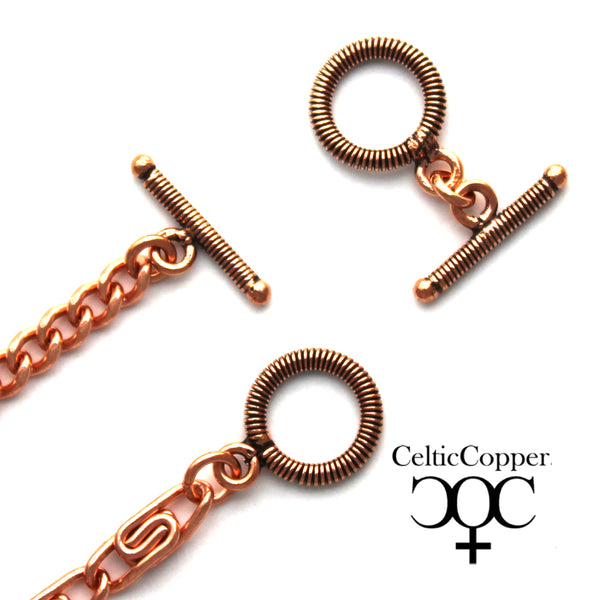Medium Copper Clasp 16mm Toggle Jewelry Supplies Copper Findings Copperplated Brass T Bar Clasp