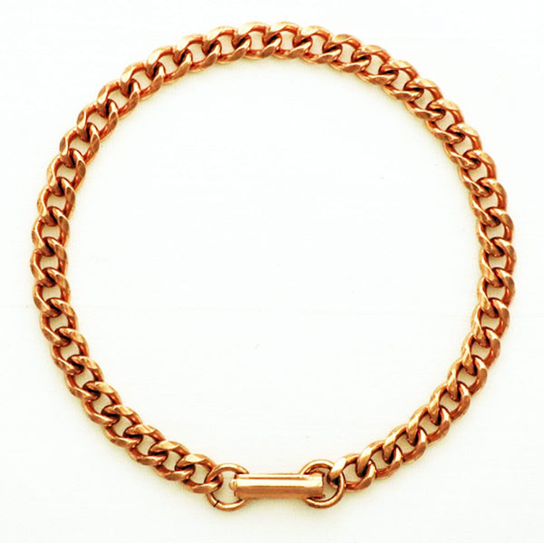 Cuban Curb Chain  | Copper Jewelry Set | Solid Copper Chain Necklaces | Bracelet SET72 celtic-copper-jewelry.myshopify.com