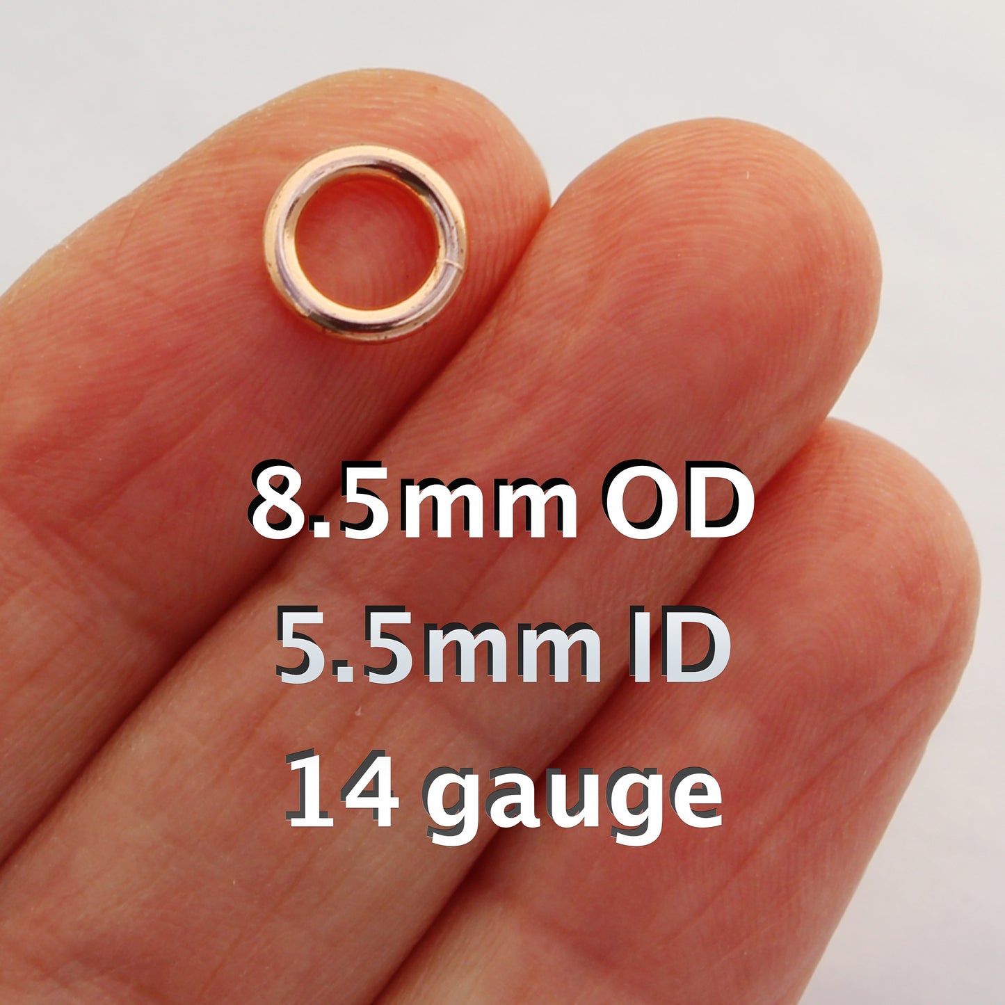 Heavy Weight 14 Gauge Copper Jump Rings Solid Copper Jewelry Findings Copper Rings 10-Pack