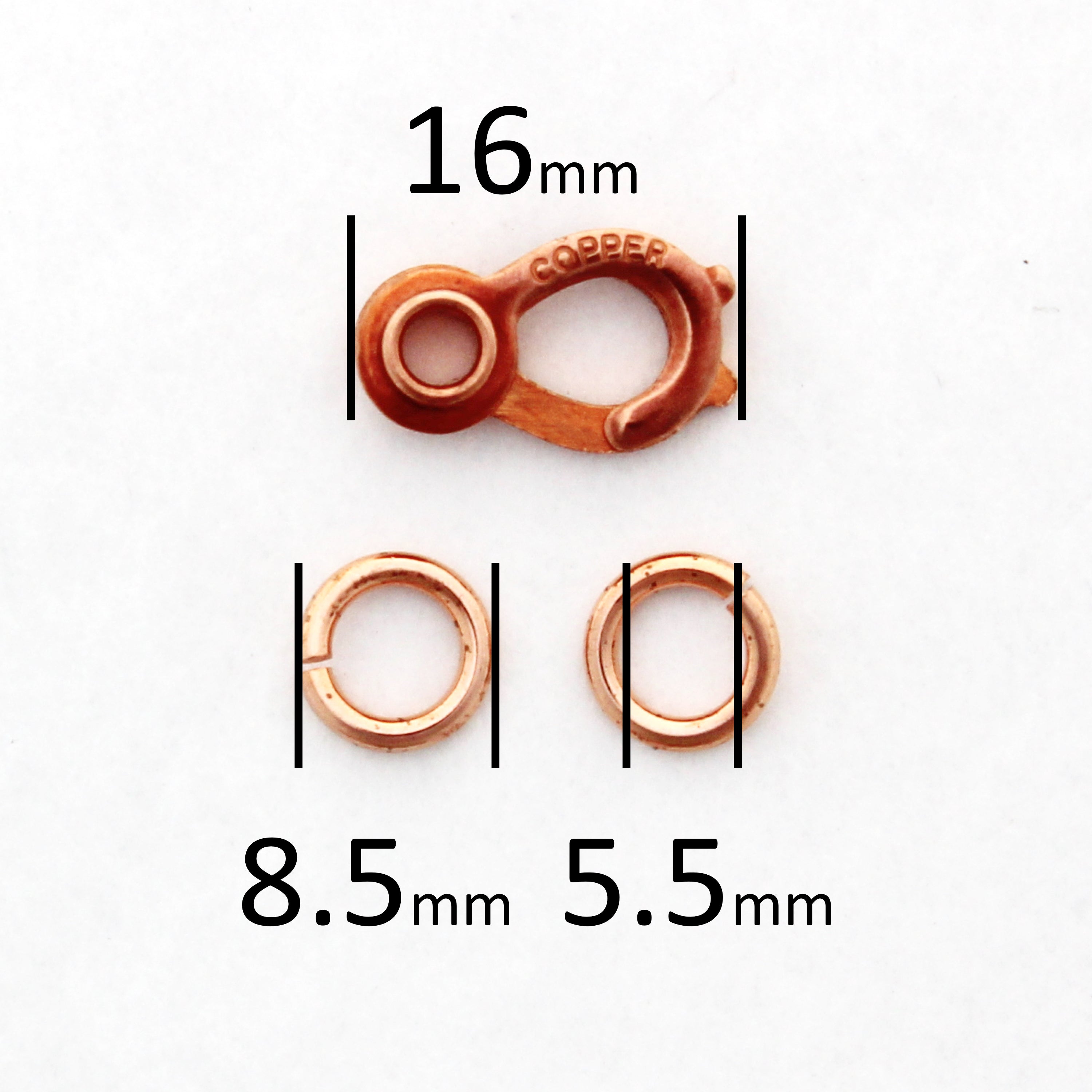 Copper Clasp Repair Kit 16mm Pure Solid Copper Sister Hook Clasp