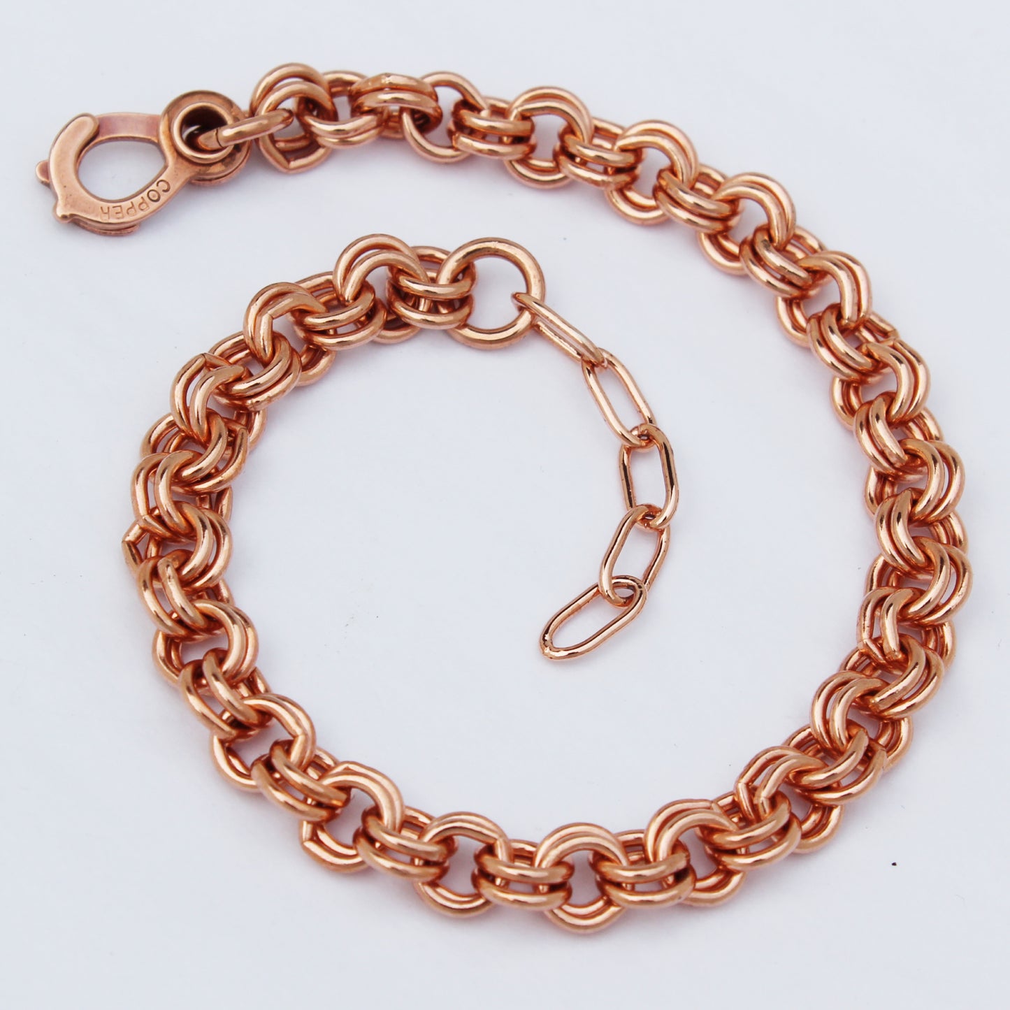 Custom Size Heavy Double Cable Chain Anklet Adjustable 7mm Custom Solid Copper Ankle Chain