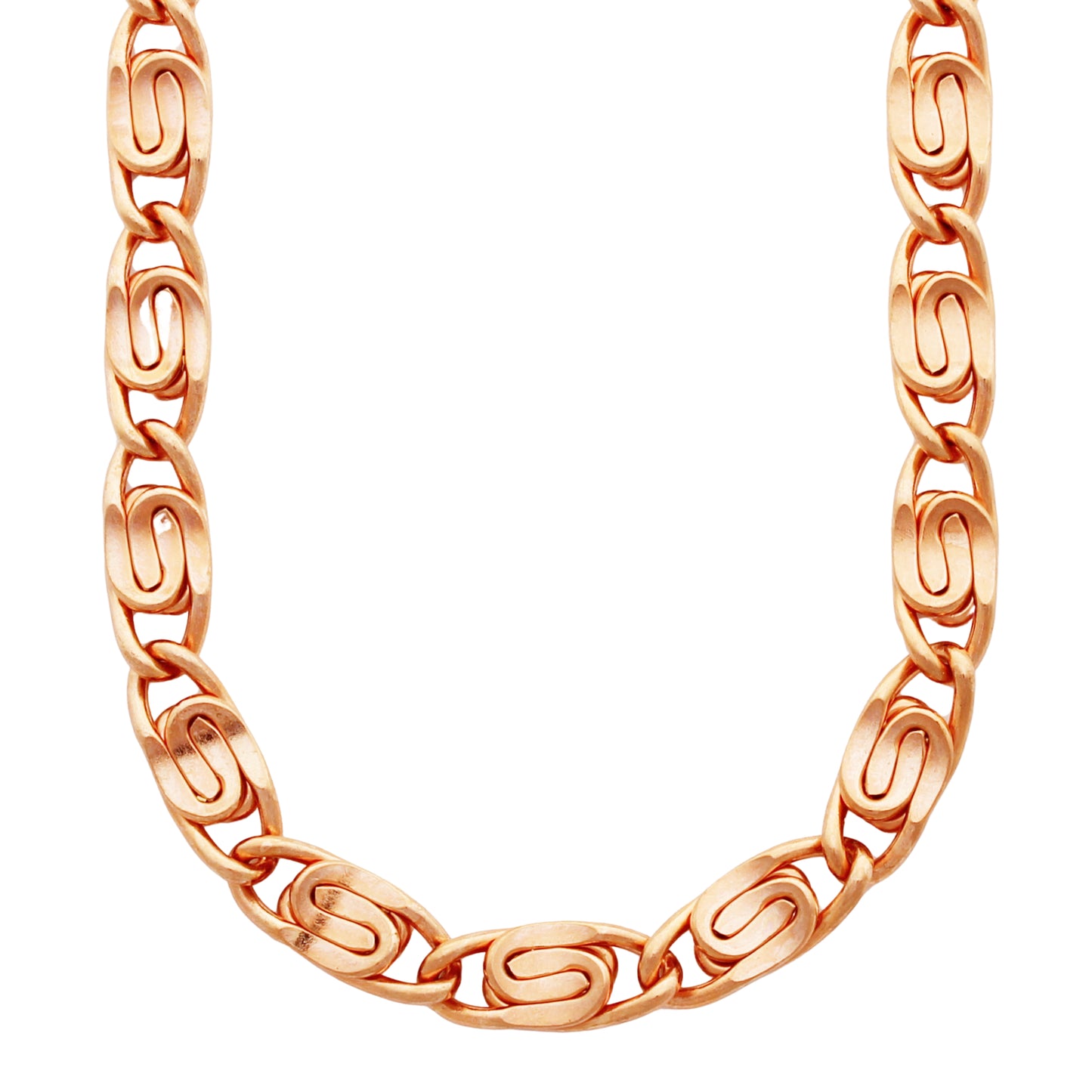 Custom Celtic Scroll Chain Necklace Chain Solid Copper Necklace NC69M Heavy 9mm Celtic Copper Necklace Chain Custom Size