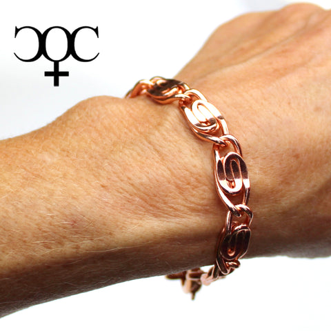 Solid Copper Necklace Chain Celtic Scroll Chain Necklace NC66 Medium 5 –  Celtic Copper Shop