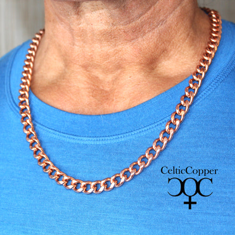 Pure Copper Chain Necklace Medieval Jewelry Chainmail Jewelry Bold
