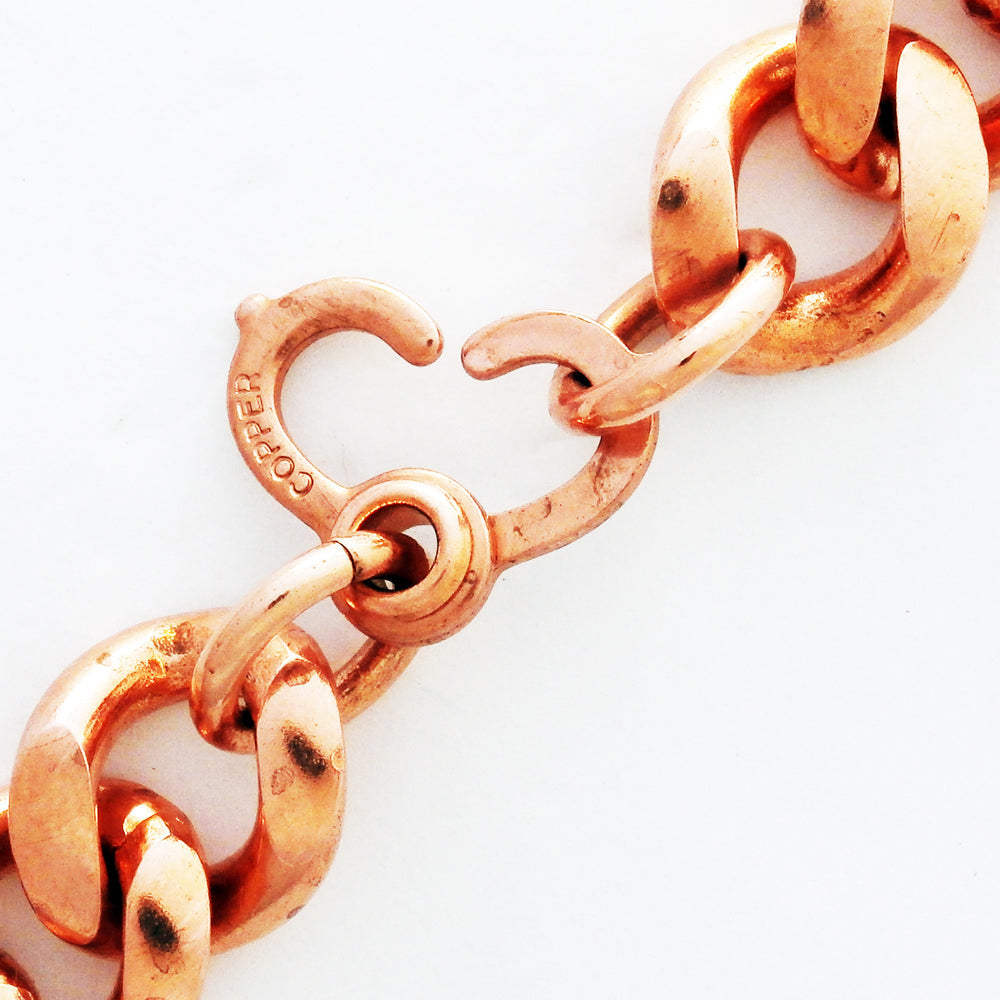Bulk Copper Curb Chain 16mm Chunky Copper Chain by the Foot F162