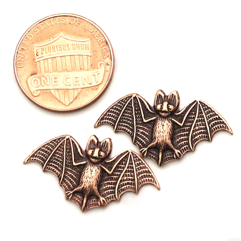 Copper Bat Earring Studs EC56 Solid Copper Wild Bat Post Earring Studs