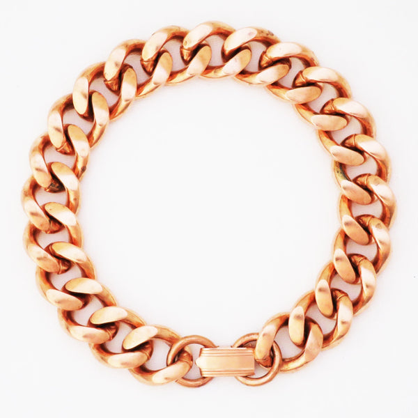 Cuban Curb Chain | Copper Jewelry Set | Solid Copper Chain Necklaces | Bracelet SET79 celtic-copper-jewelry.myshopify.com