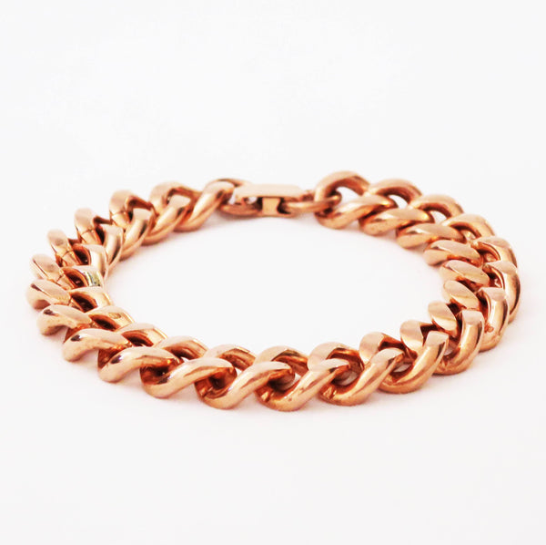 Cuban Curb Chain | Copper Jewelry Set | Solid Copper Chain Necklaces | Bracelet SET79 celtic-copper-jewelry.myshopify.com