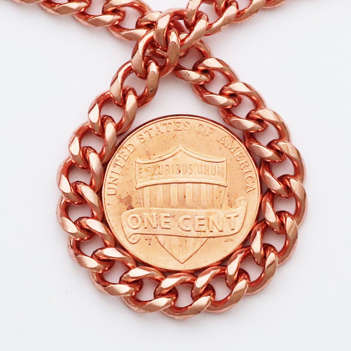 Cuban Curb Chain  | Copper Jewelry Set | Solid Copper Chain Necklaces | Bracelet SET72 celtic-copper-jewelry.myshopify.com
