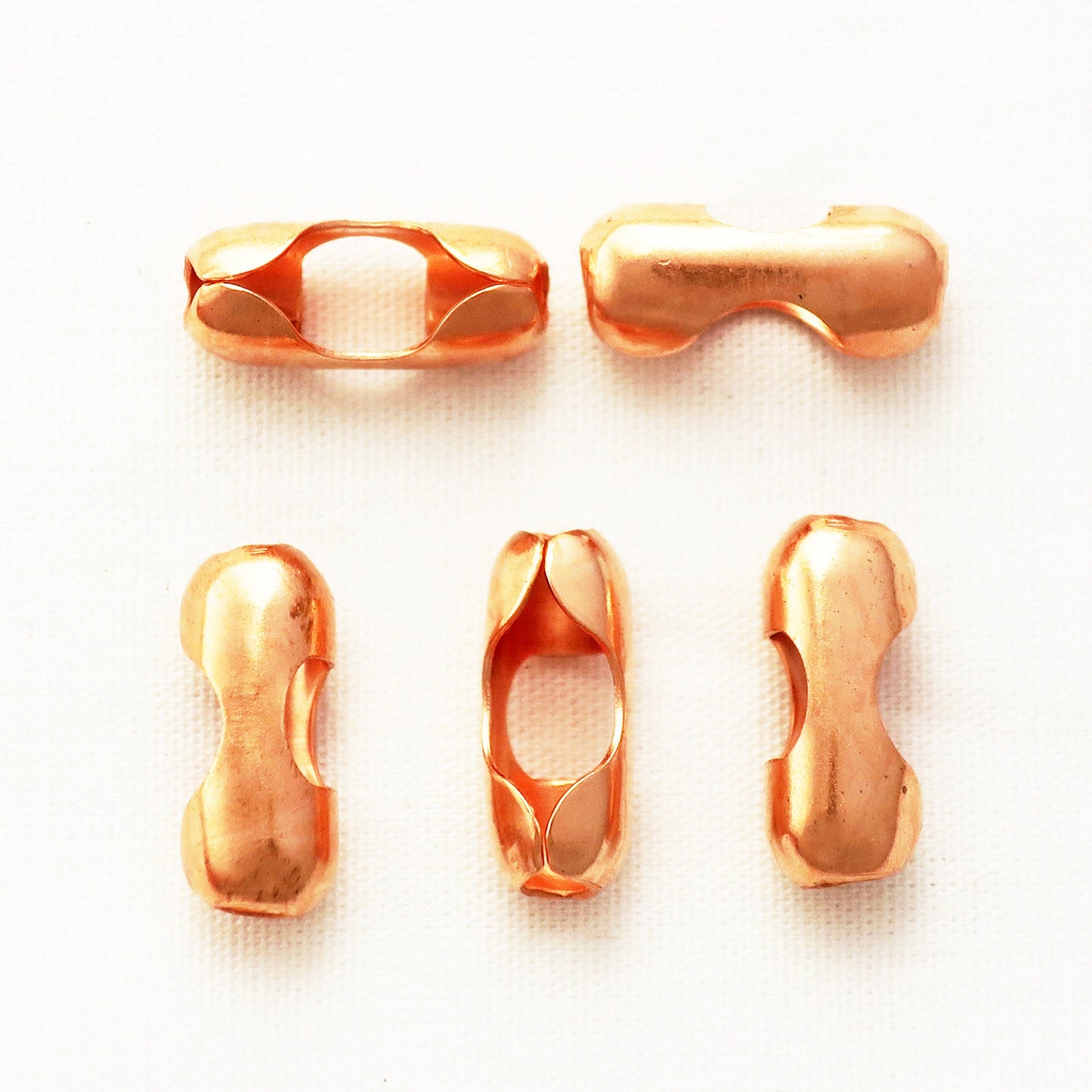 Copper Bead Chain Clasp FCB24X Bulk Bead Chain Clasp Connector Solid Copper Jewelry Supplies 4.8 mm Chain Clasp