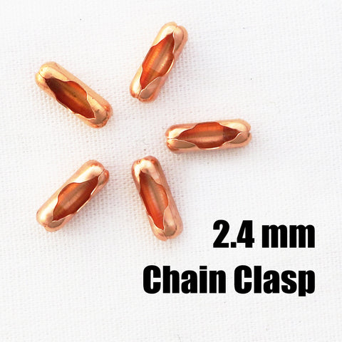 Bulk 5-Pack Solid Copper Fold Over Clasps 8x14mm Copper Jewelry Making –  Iron Supersponge