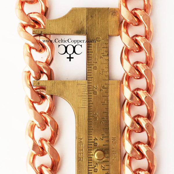 Heavy-Duty Curb Chain by the Foot, Bulk Chain, Jewelry Supplies and Findings for Men's Jewelry, Bracelets & Necklaces F79 celtic-copper-jewelry.myshopify.com