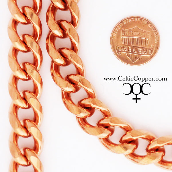 Heavy-Duty Curb Chain by the Foot, Bulk Chain, Jewelry Supplies and Findings for Men's Jewelry, Bracelets & Necklaces F79 celtic-copper-jewelry.myshopify.com