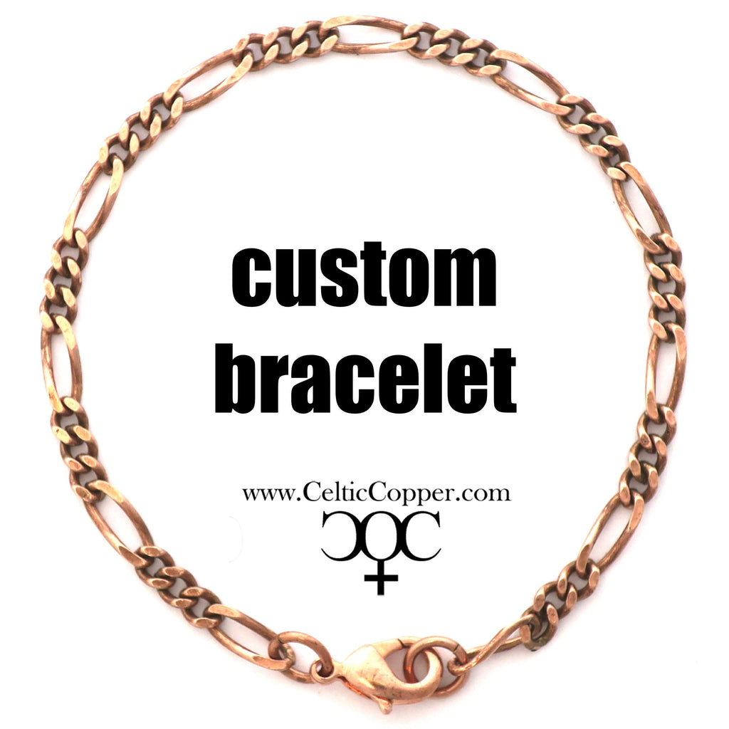 Solid Copper Super Chunky 16mm Curb Chain Bracelet B162R Men's Copper Cuban  Curb Chain Bracelet 8.5 Inch