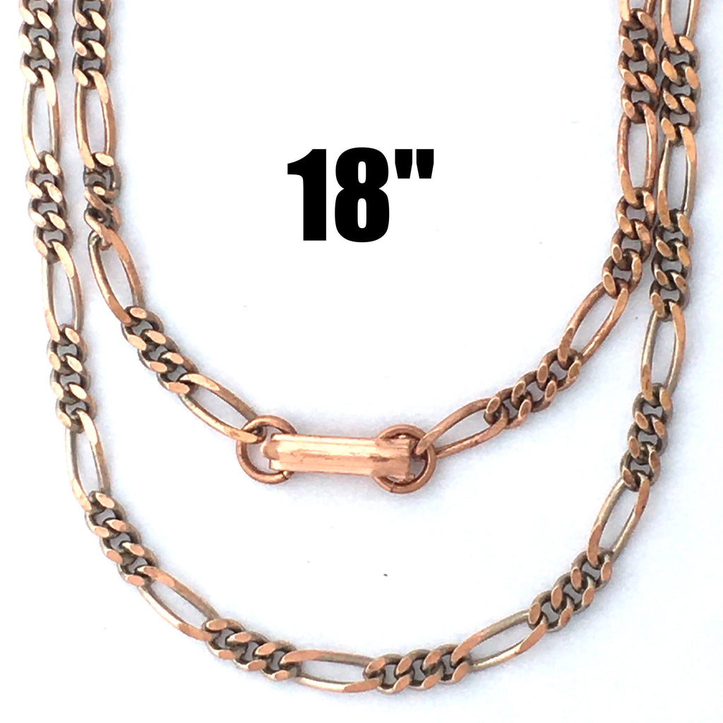 18 inch solid copper chain CN704G - 3/16 of an inch wide