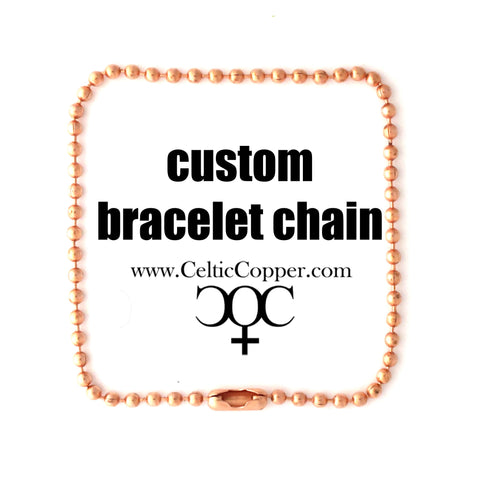 Solid Copper Necklace Chain Celtic Copper Fine Scroll Chain Necklace NC61  Celtic Necklace Chain Solid Copper Necklace 18 Inch Chain