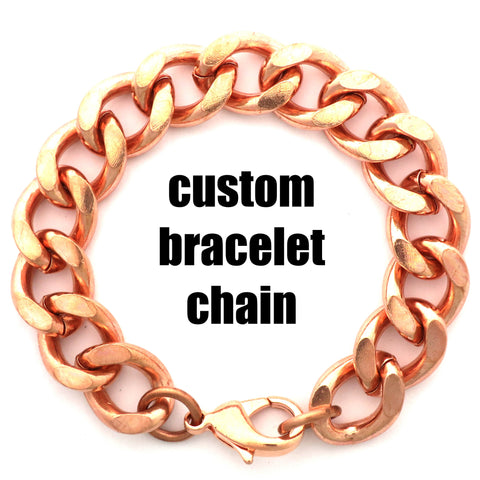 Men's 8 Inch Solid Copper Bracelet CB730G - 1/4 of an inch