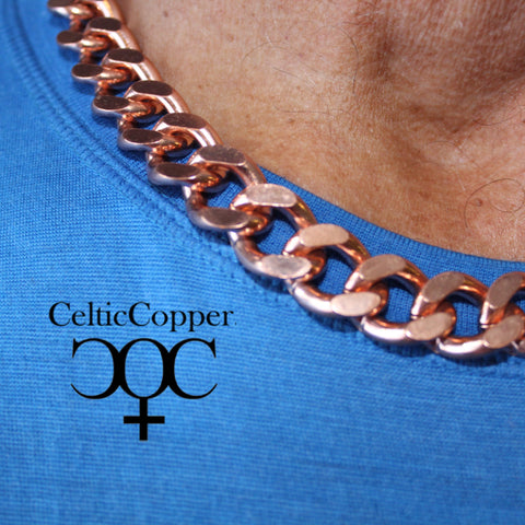 Chunky Copper Chain Necklace with Easy Open Clasp - Got Style Now