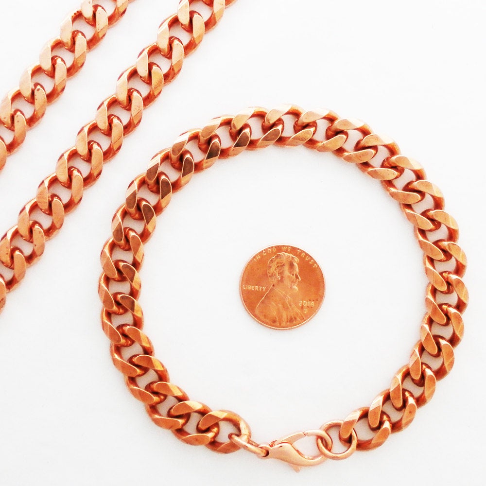 Chains Set 79, Copper Necklace, Copper Bracelet