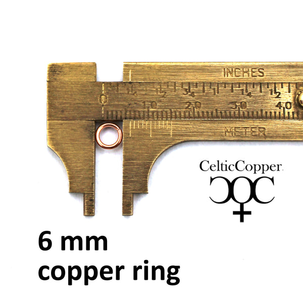 Fine Weight 18 Gauge Copper Jump Rings JSR18 Solid Copper Jewelry Findings Copper Ring 10-Pack