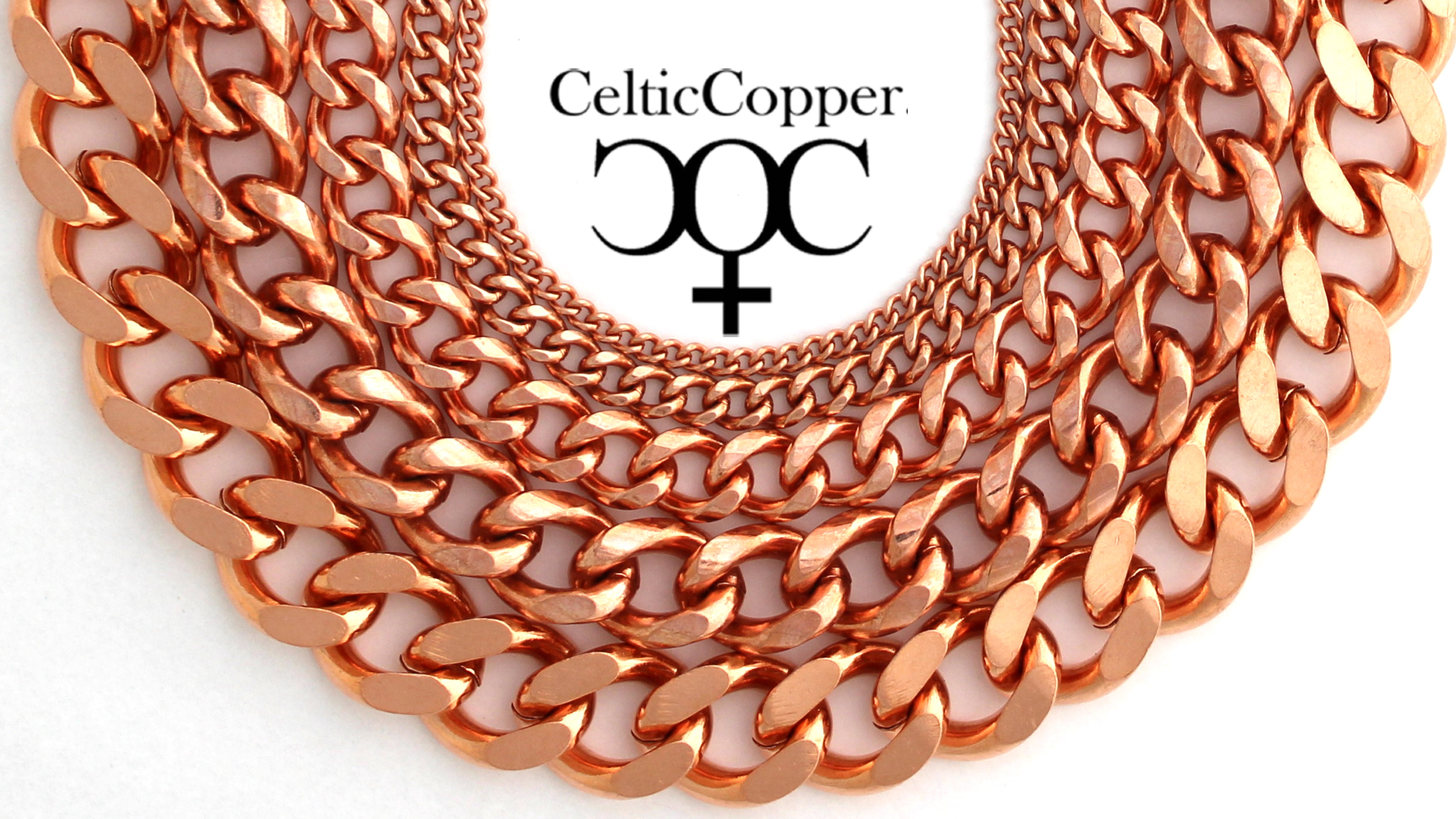 Solid Copper Necklace Chain Celtic Copper Fine Scroll Chain Necklace NC61  Celtic Necklace Chain Solid Copper Necklace 18 Inch Chain